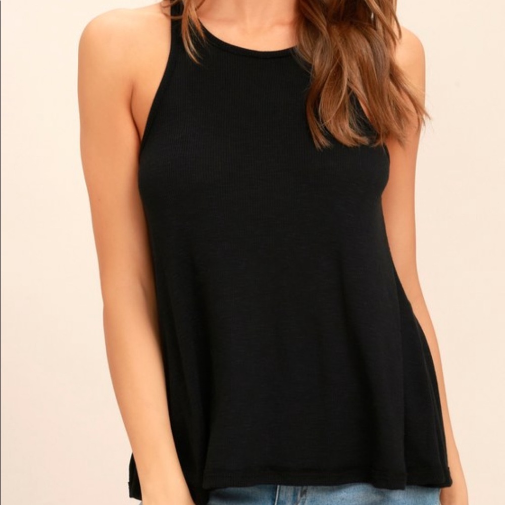 Free People ribbed high neck tank